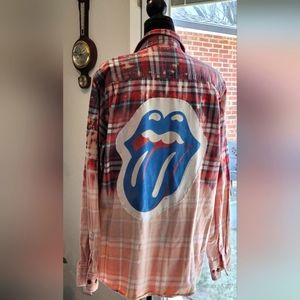 Pink Redesigned ACDC flannel XL